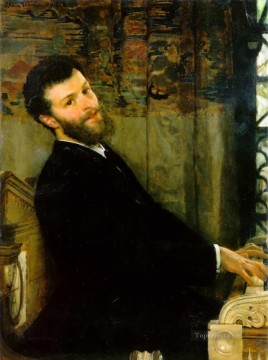 歌手ジョージ・ヘンシェルの肖像画 ロマンチックなサー・ローレンス・アルマ・タデマ Oil Paintings